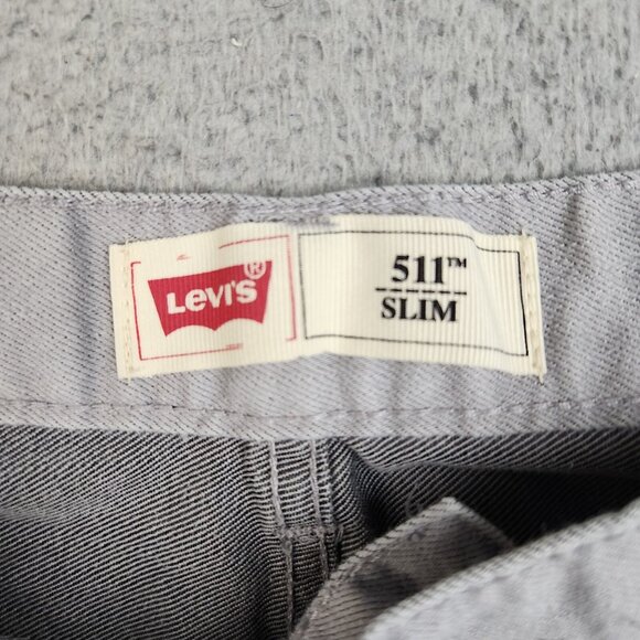 Levi's 511 Jeans Boy's 18 Slim Fit Straight Leg Cotton Blend Modern Gray Denim - Picture 7 of 9